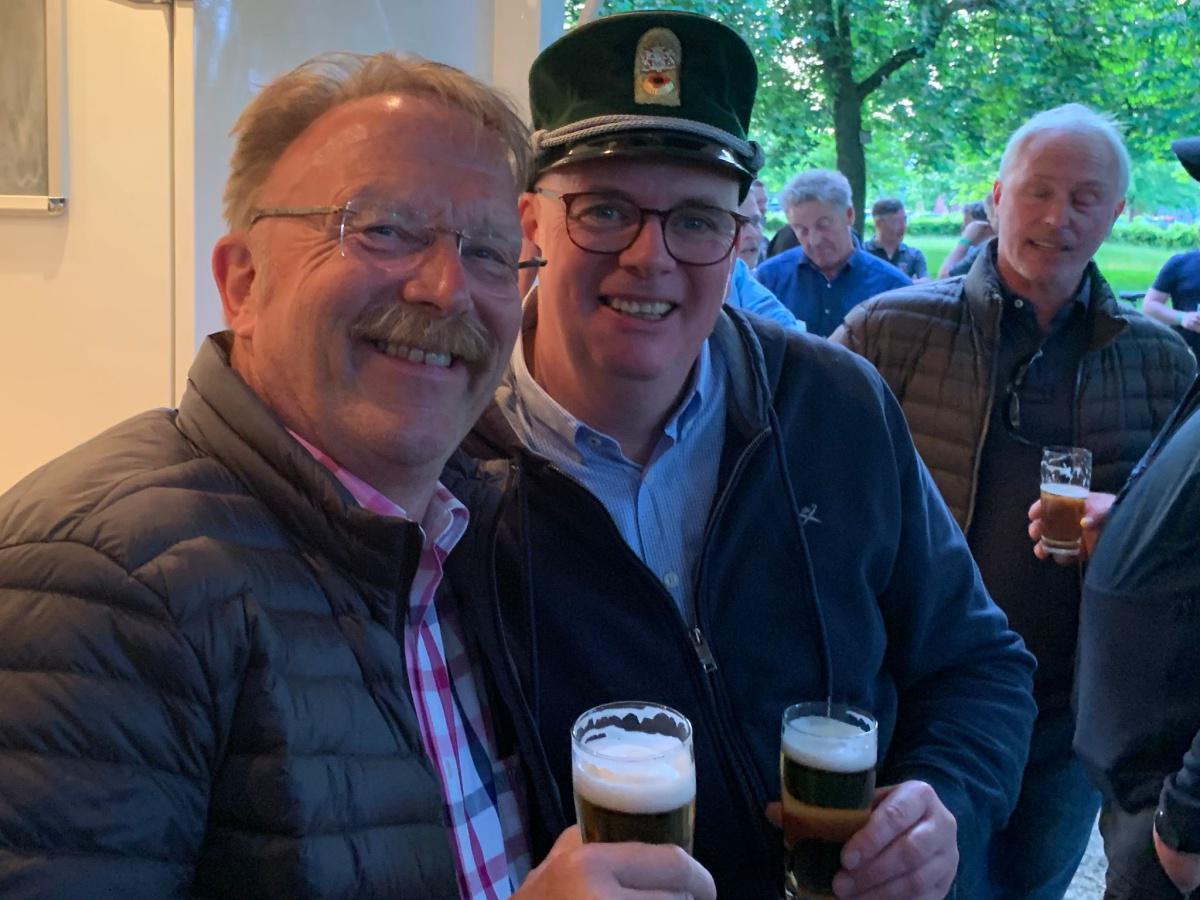 Die Stadt ist schützenfestlich geschmückt Die Stadt ist schützenfestlich geschmückt