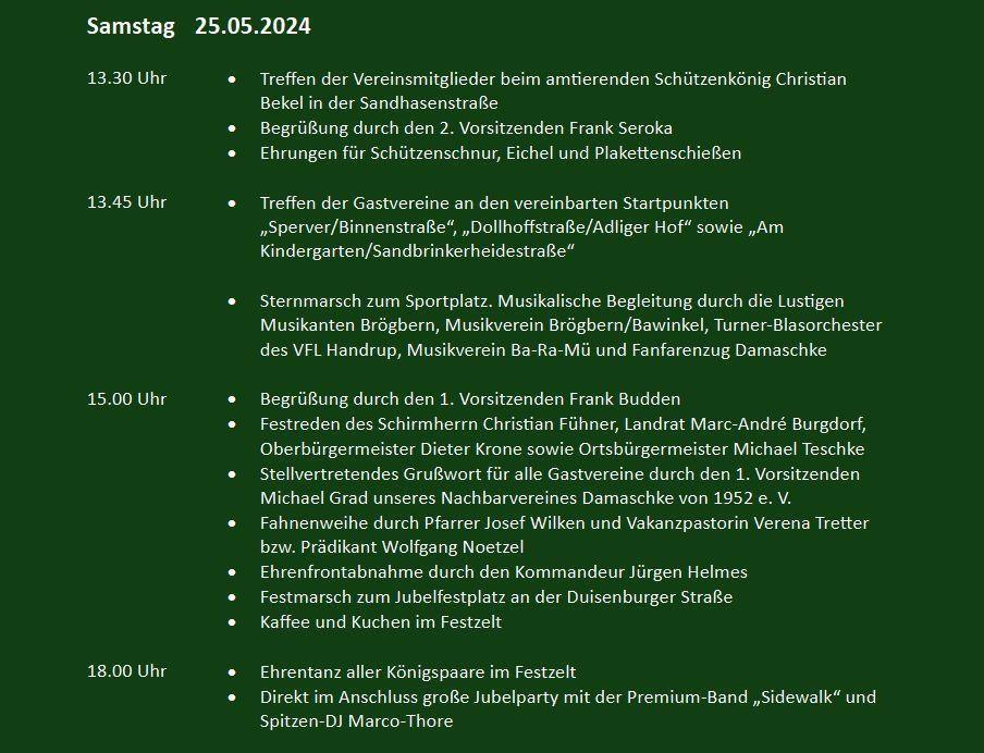 Jubelfest Brögbern am kommenden Samstag Jubelfest Brögbern am kommenden Samstag