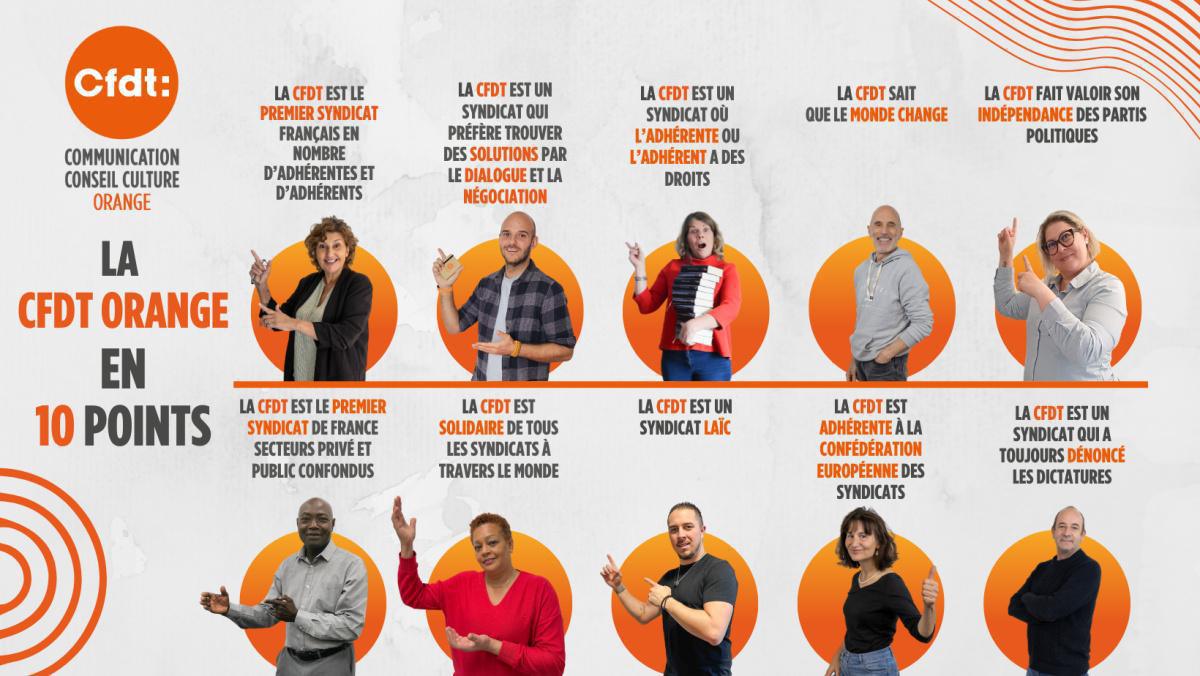 La CFDT Orange en 10 points La CFDT Orange en 10 points