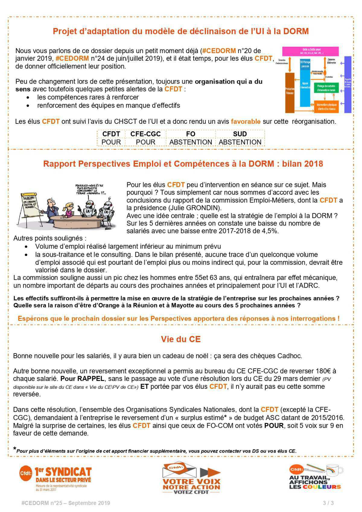 #CEDORM n°25 - Août 2019