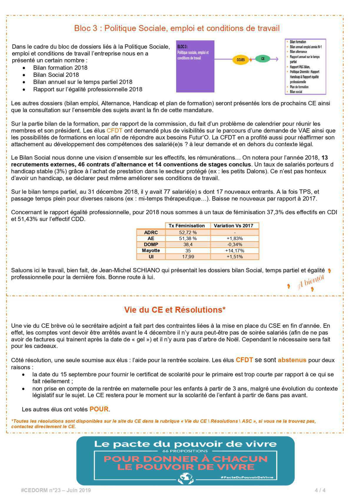 #CEDORM n°23 - Mai 2019