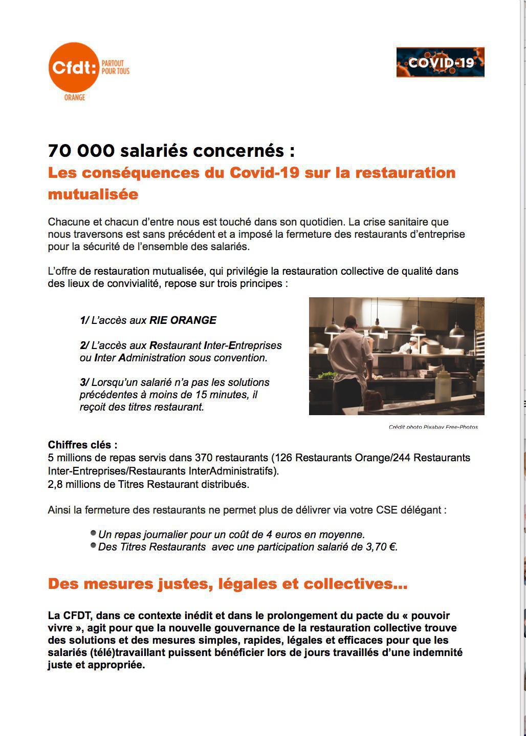 70 000 salariés concernés : les conséquences du #COVID_19 sur la restauration mutualisée