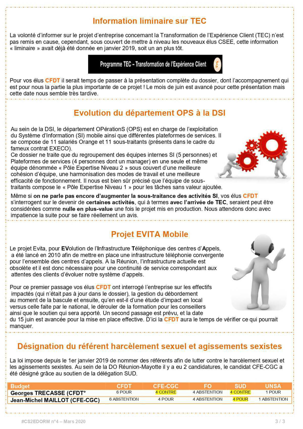 #CS2EDORM n°4 - Le travail de vos élus a commencé.