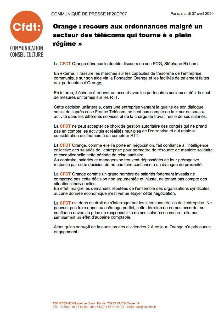 Orange : recours aux ordonnances malgré un secteur des télécoms qui tourne à « plein régime »