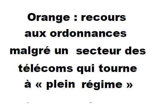 Orange recours aux ordonnances
