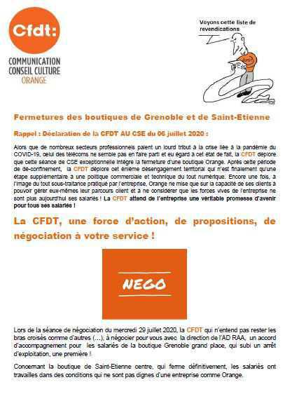 CFDT : Le syndicat qui négocie - Boutique St Etienne et Grenoble