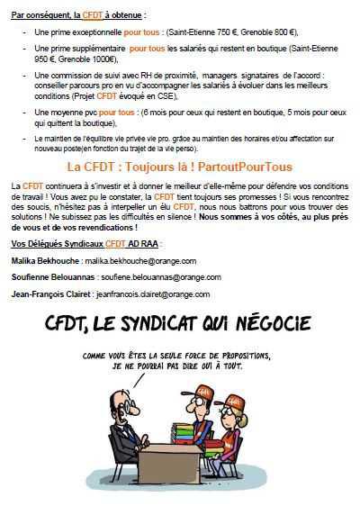 CFDT : Le syndicat qui négocie - Boutique St Etienne et Grenoble
