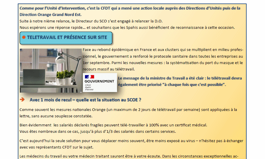 L'ECHO DU SCO EST. Octobre 2020