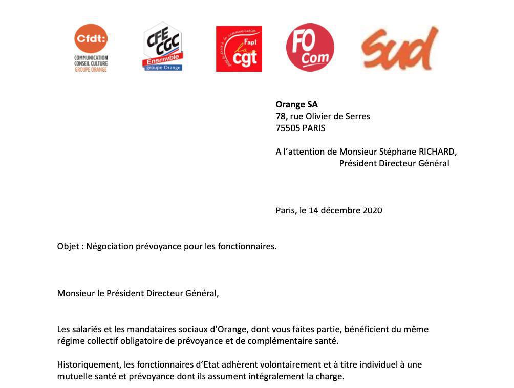 COMMUNIQUE - PREVOYANCE - COMMUNIQUE - PREVOYANCE -