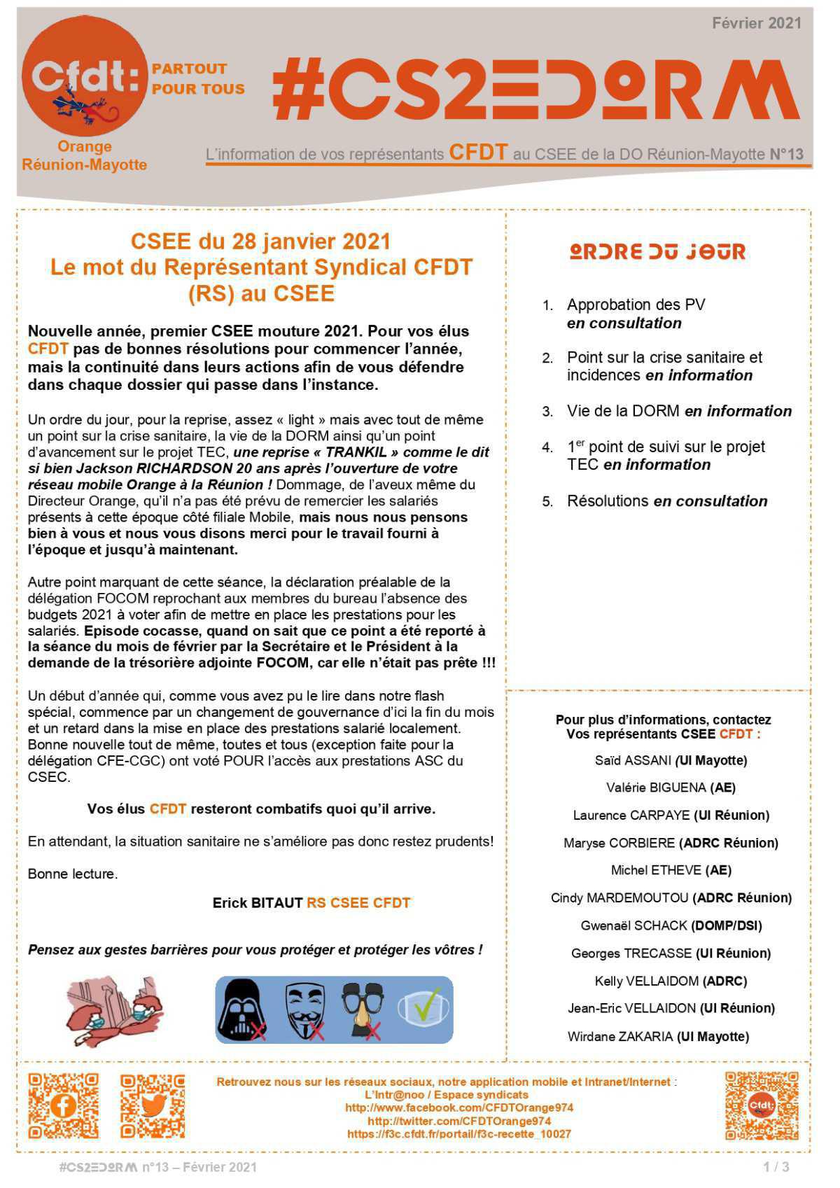 #CS2EDORM n°13 - CSEE du 28 janvier 2021