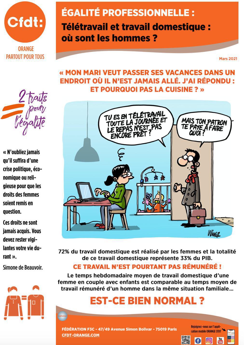 EGALITE PROFESSIONNELLE - Mars 2021