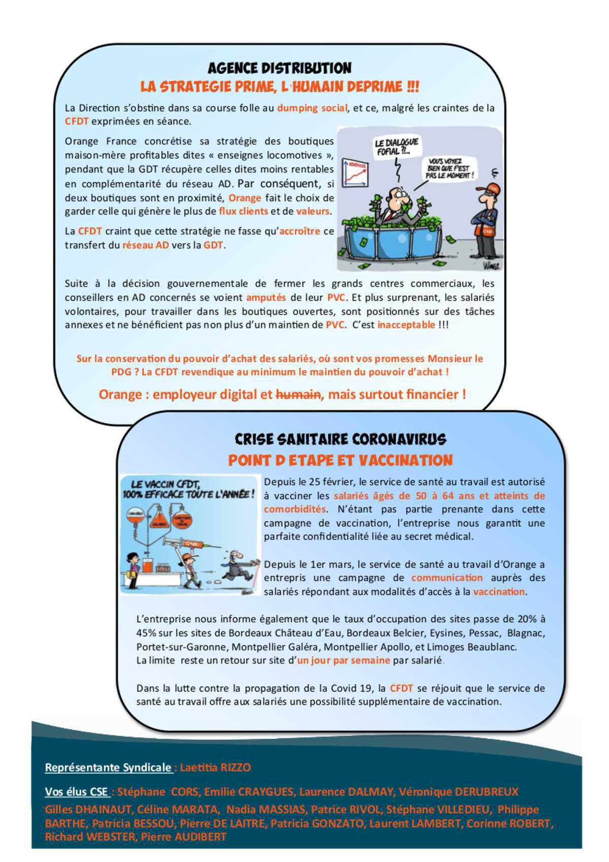 Les News du CSE N°4 - Fev 2021