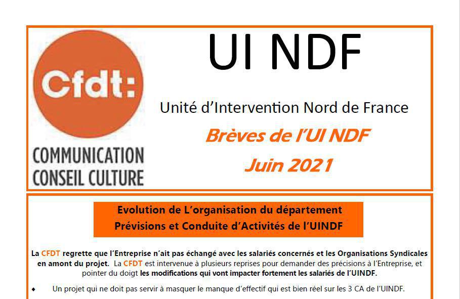 Bréve de l'UI NDF juin 2021