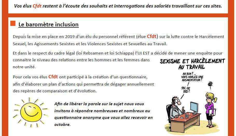La méteo de l'UI EST