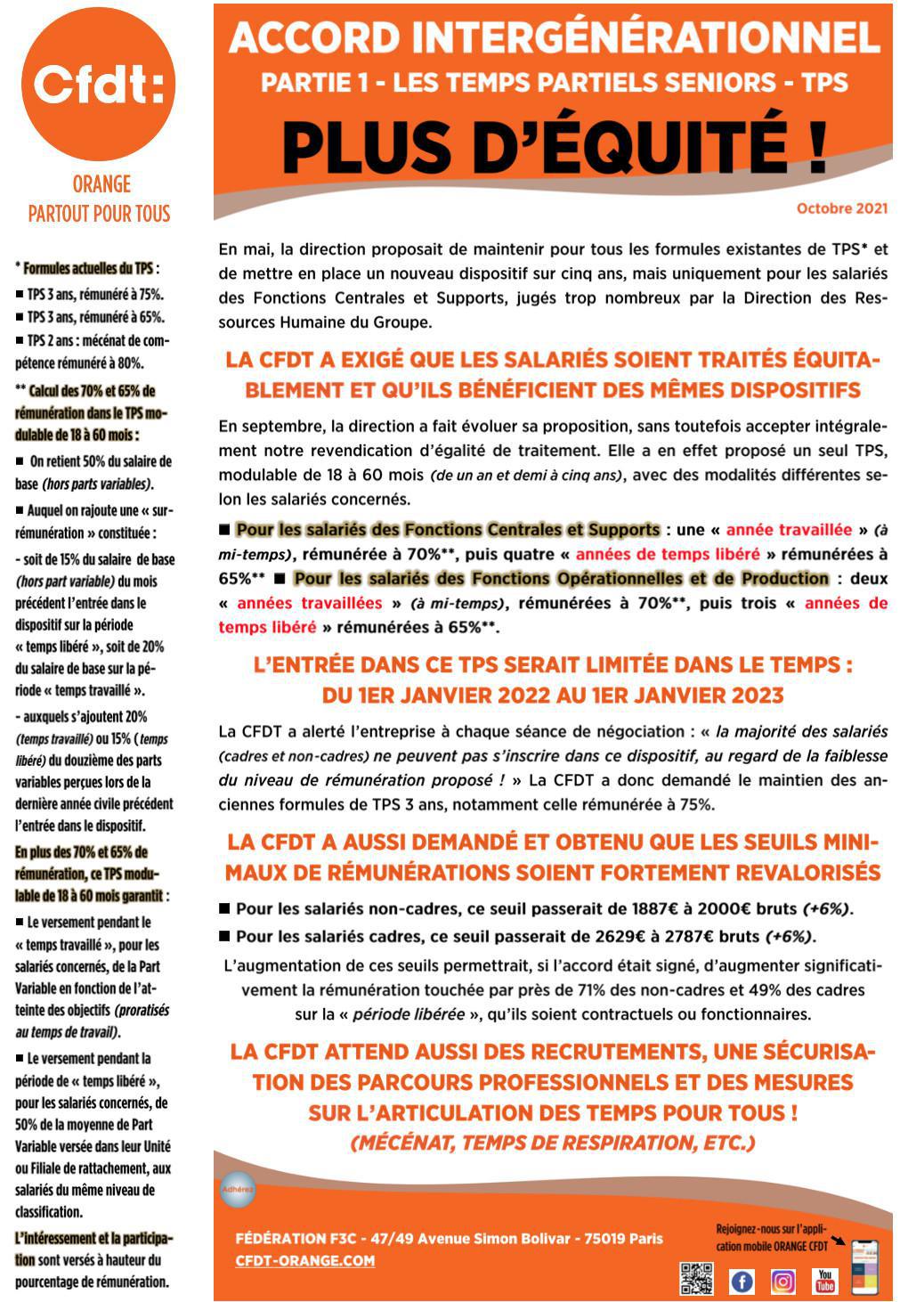 ACCORD INTERGENERATIONNEL - Partie 1 - Oct. 2021