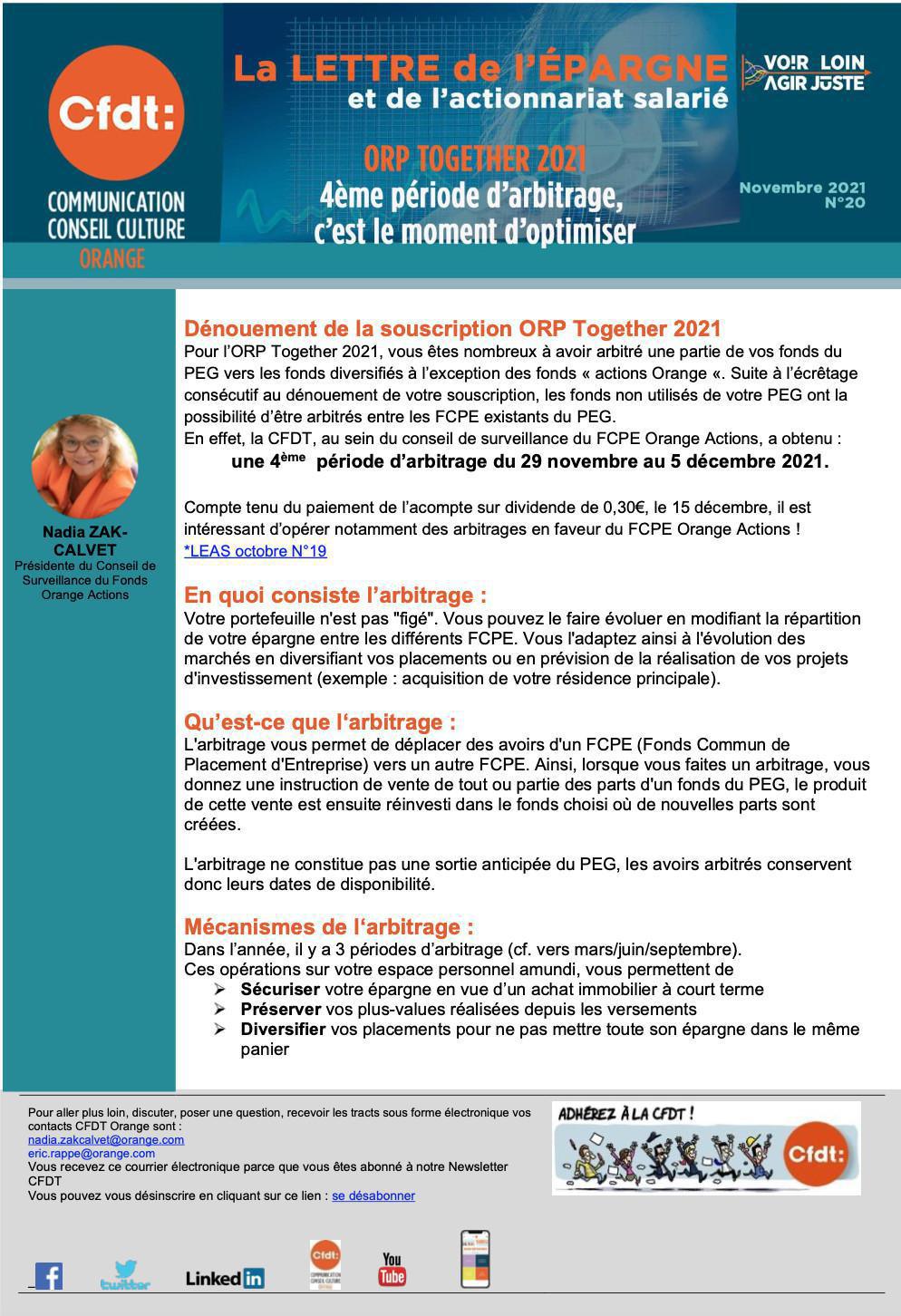 La lettre de l'épargne et de l'actionnariat salarié - #N°20