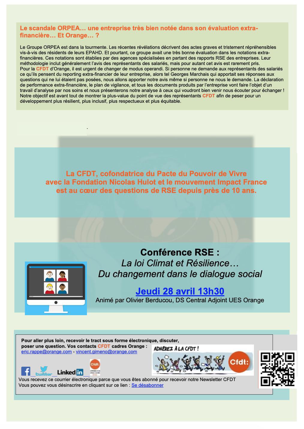 La Newsletter RSE - Avril 2022