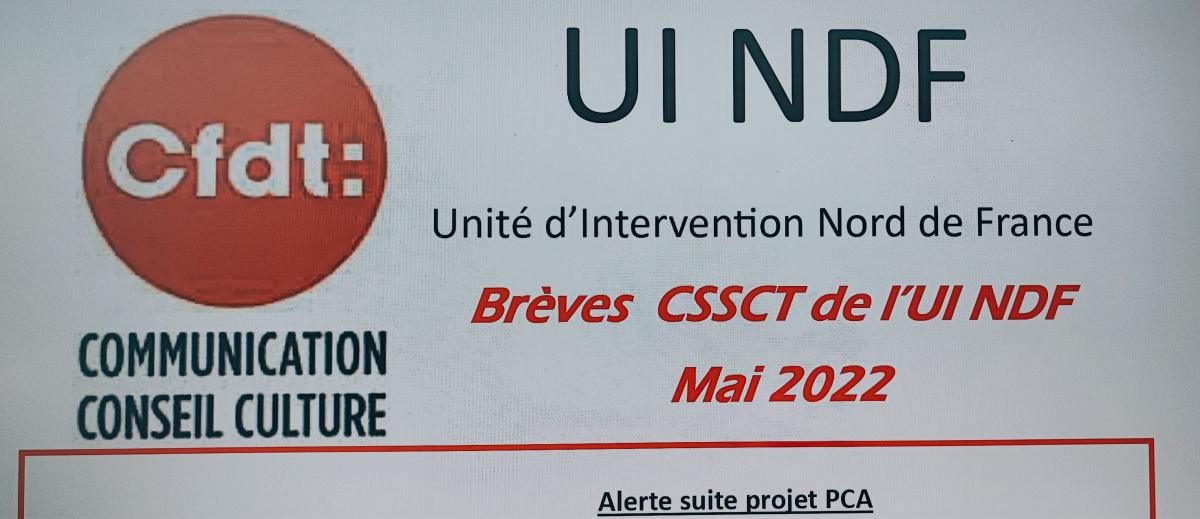 Brèves CSSCT (UI NDF) Mai 2022