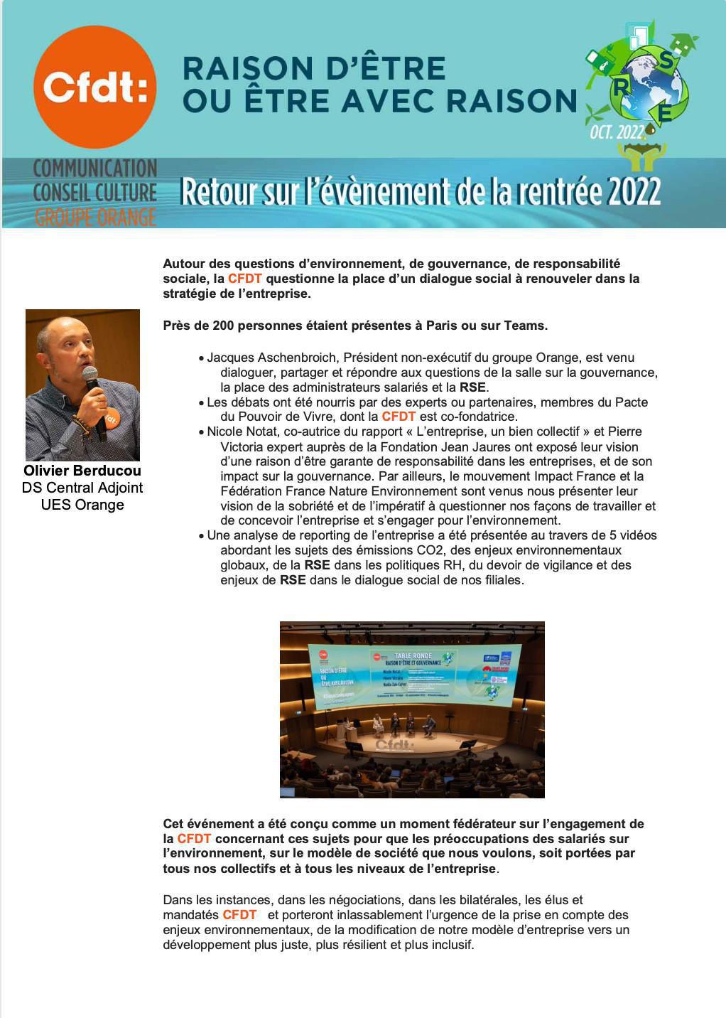 Retour sur l'évènement de la rentrée 2022