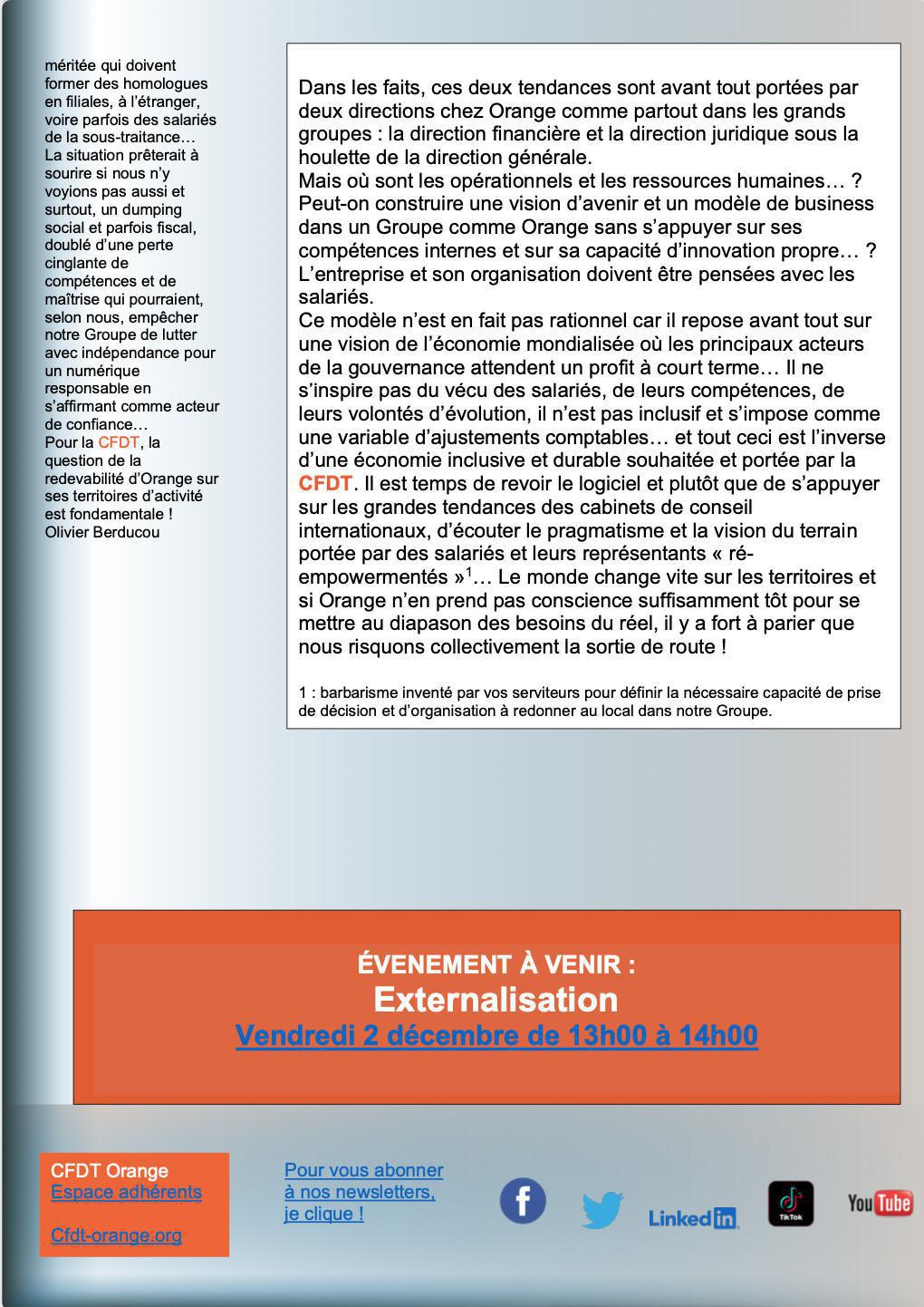 Newsletter Cadres - Nov- 2022