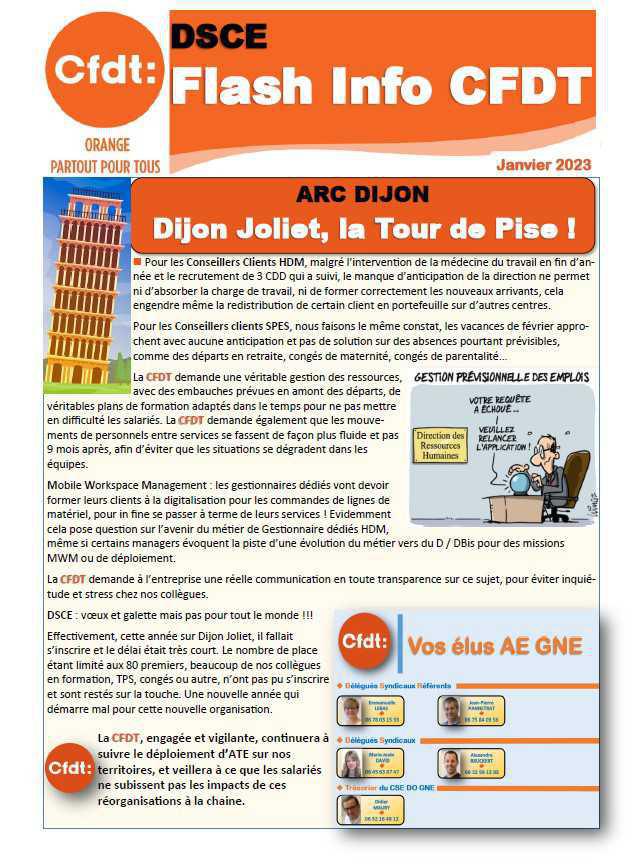 Flash Info DSCE Janvier 2023