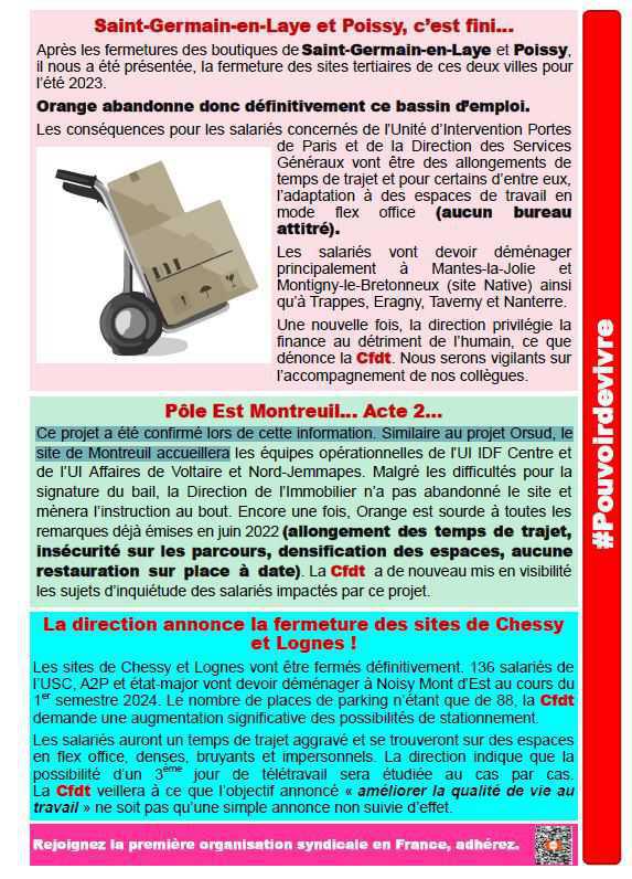 News du CSE de Mars 2023