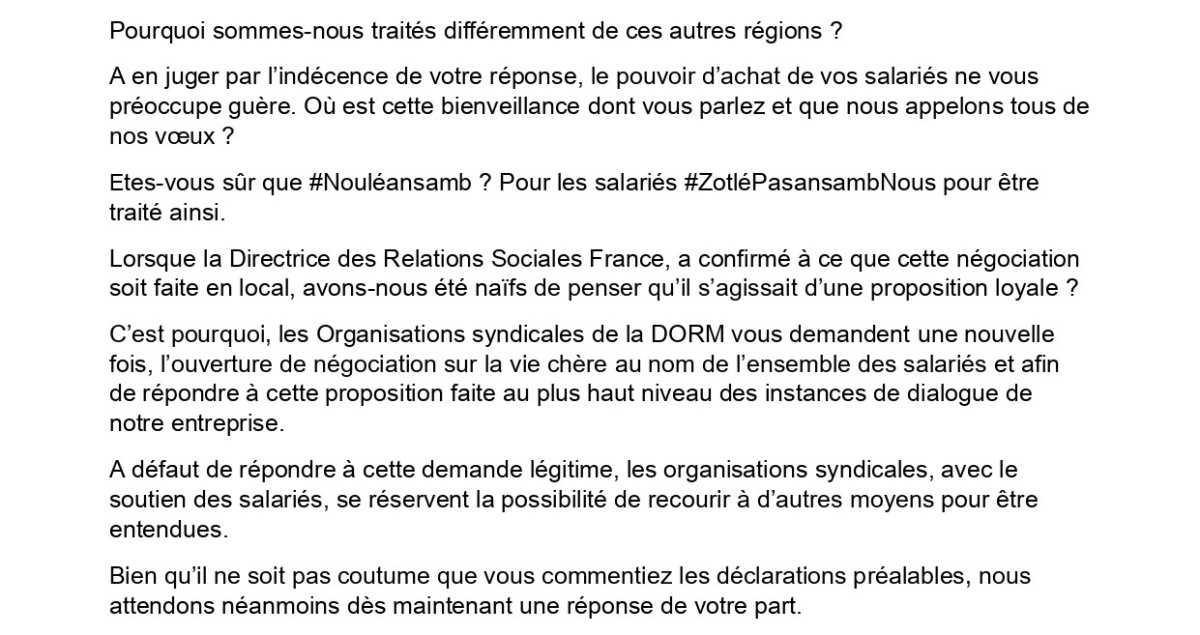 #DS : Déclaration de l'Intersyndicale au CSEE !