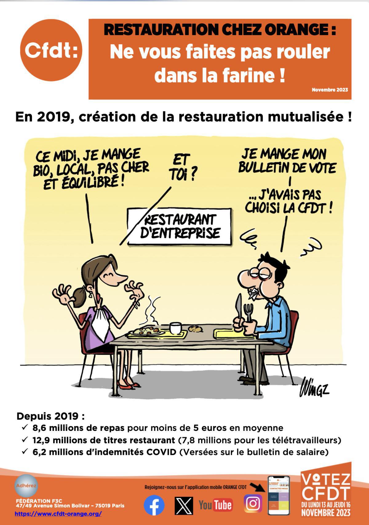 🍽 #restauration chez Orange : ne vous faites pas rouler dans la farine ❗️🍴🥄