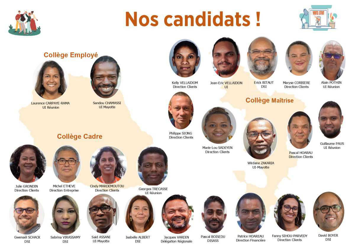 Nos candidats CSEE pour 2023-2027