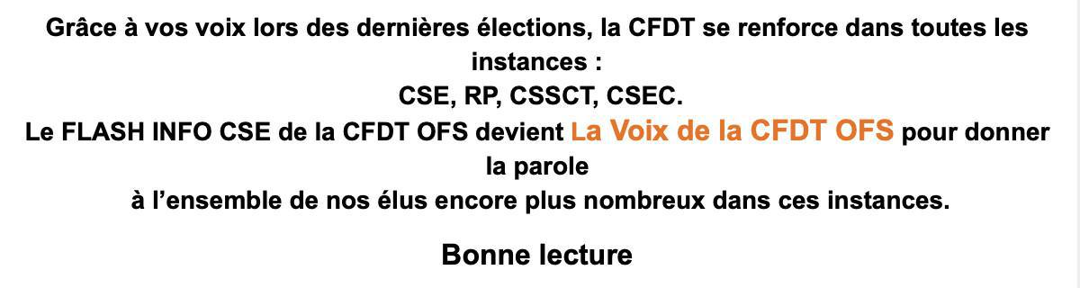 La CFDT Orange France Siège vous informe Mai 2024 - Numéro 2