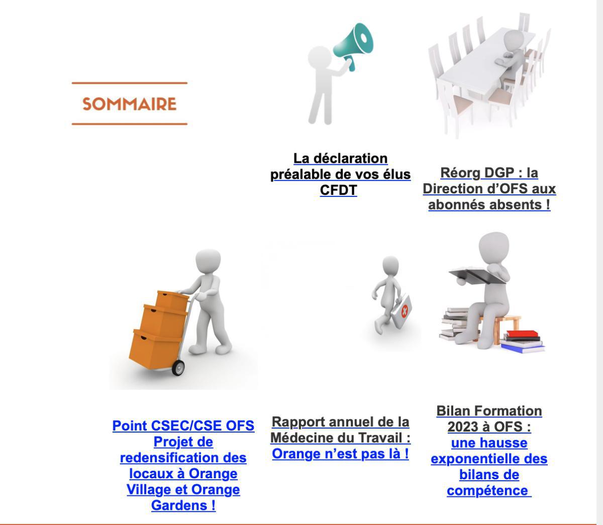 La CFDT Orange France Siège vous informe Mai 2024 - Numéro 2