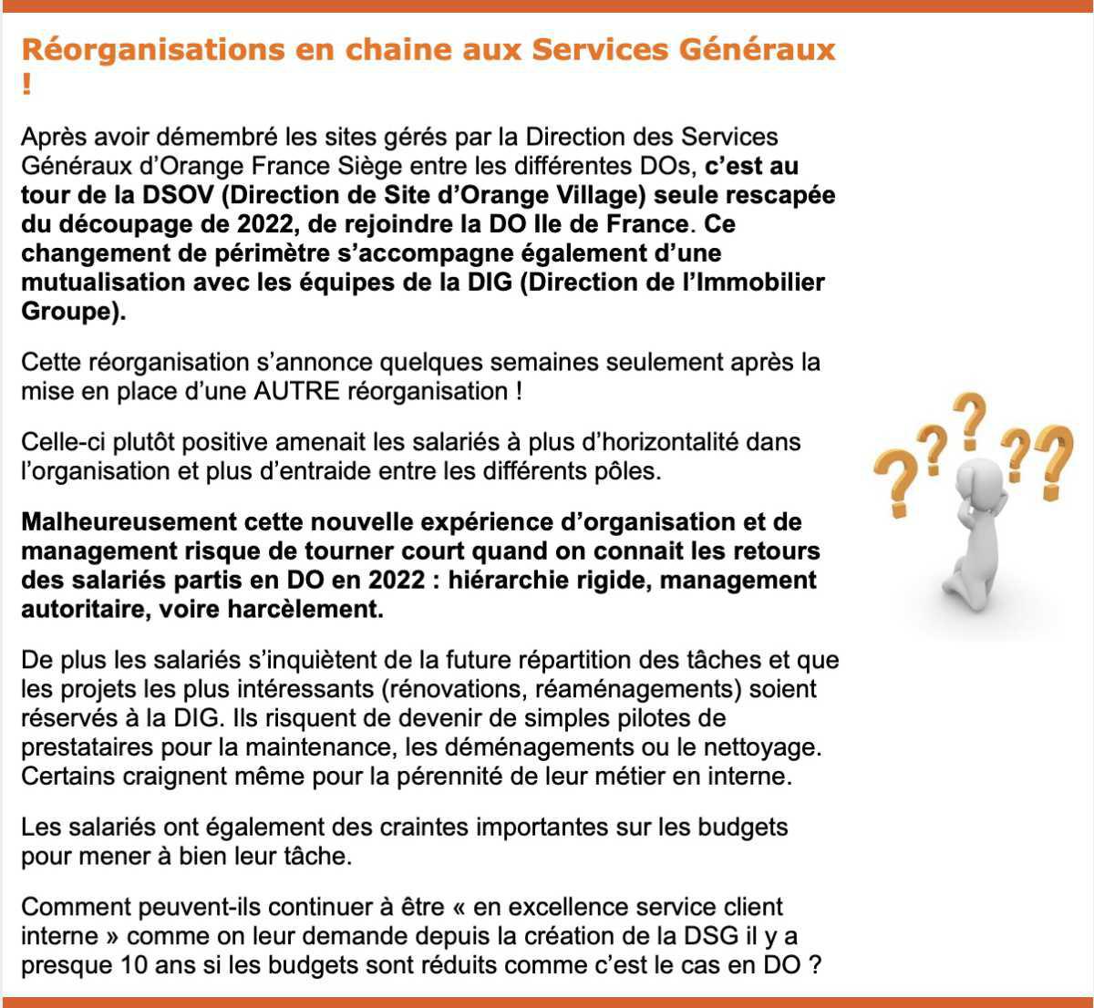 La CFDT Orange France Siège vous informe Juin 2024 - N°3