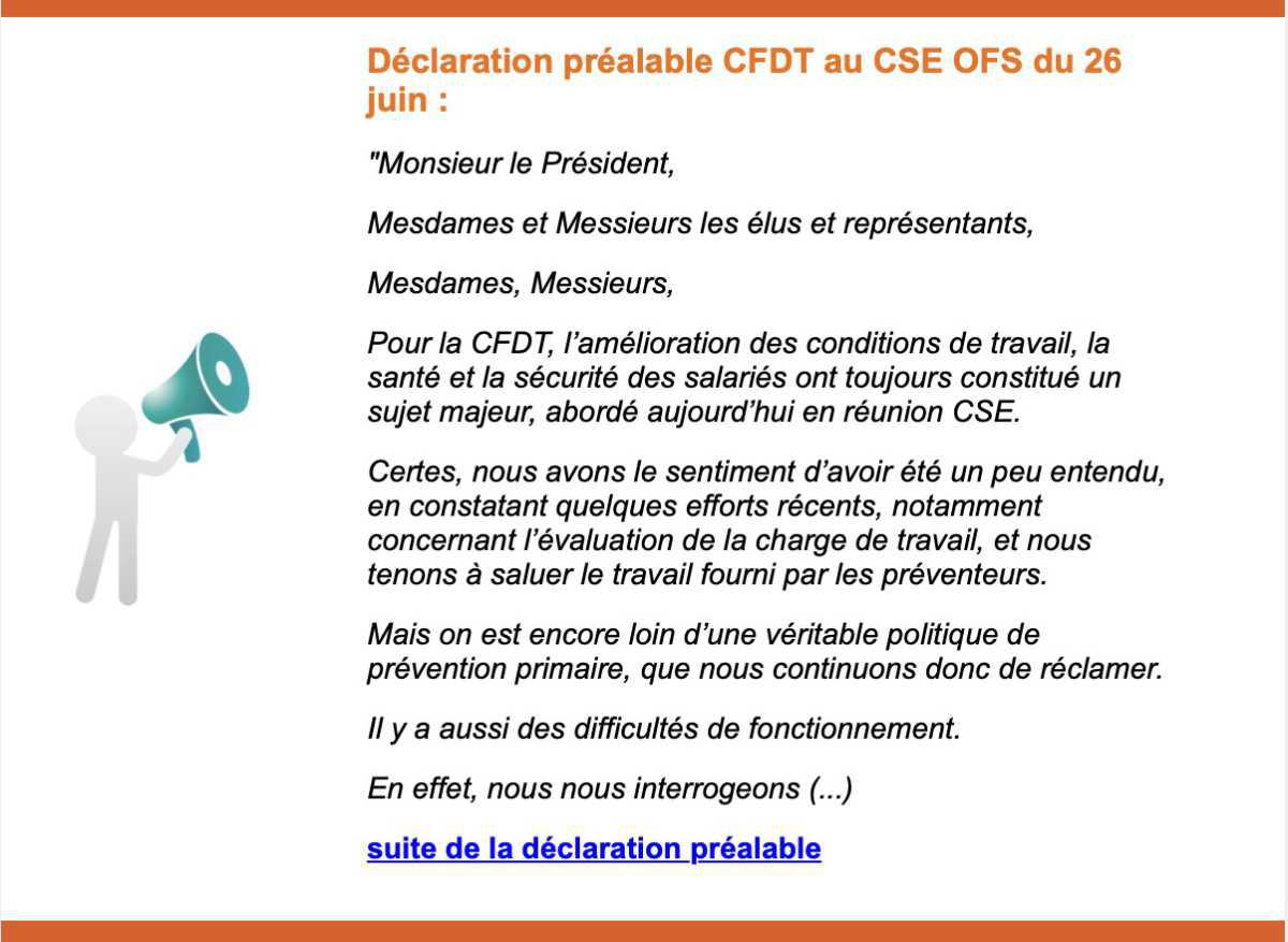 La Voix de la CFDT Orange France Siège - Juillet 2024 N°4