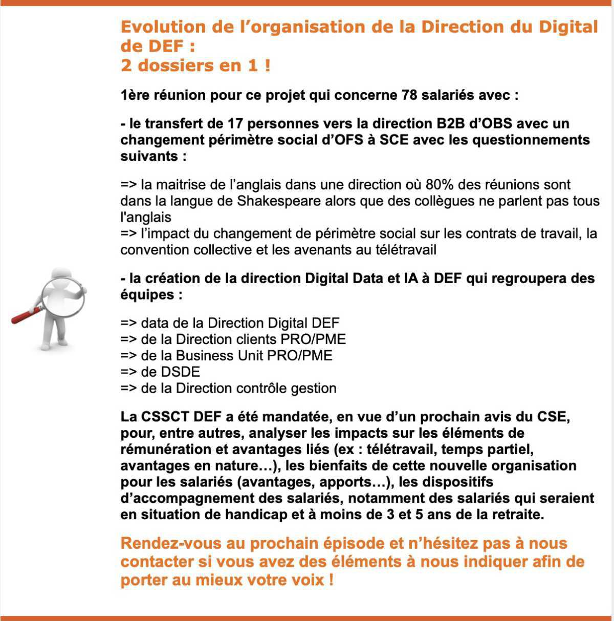 La Voix de la CFDT Orange France Siège - Juillet 2024 N°4