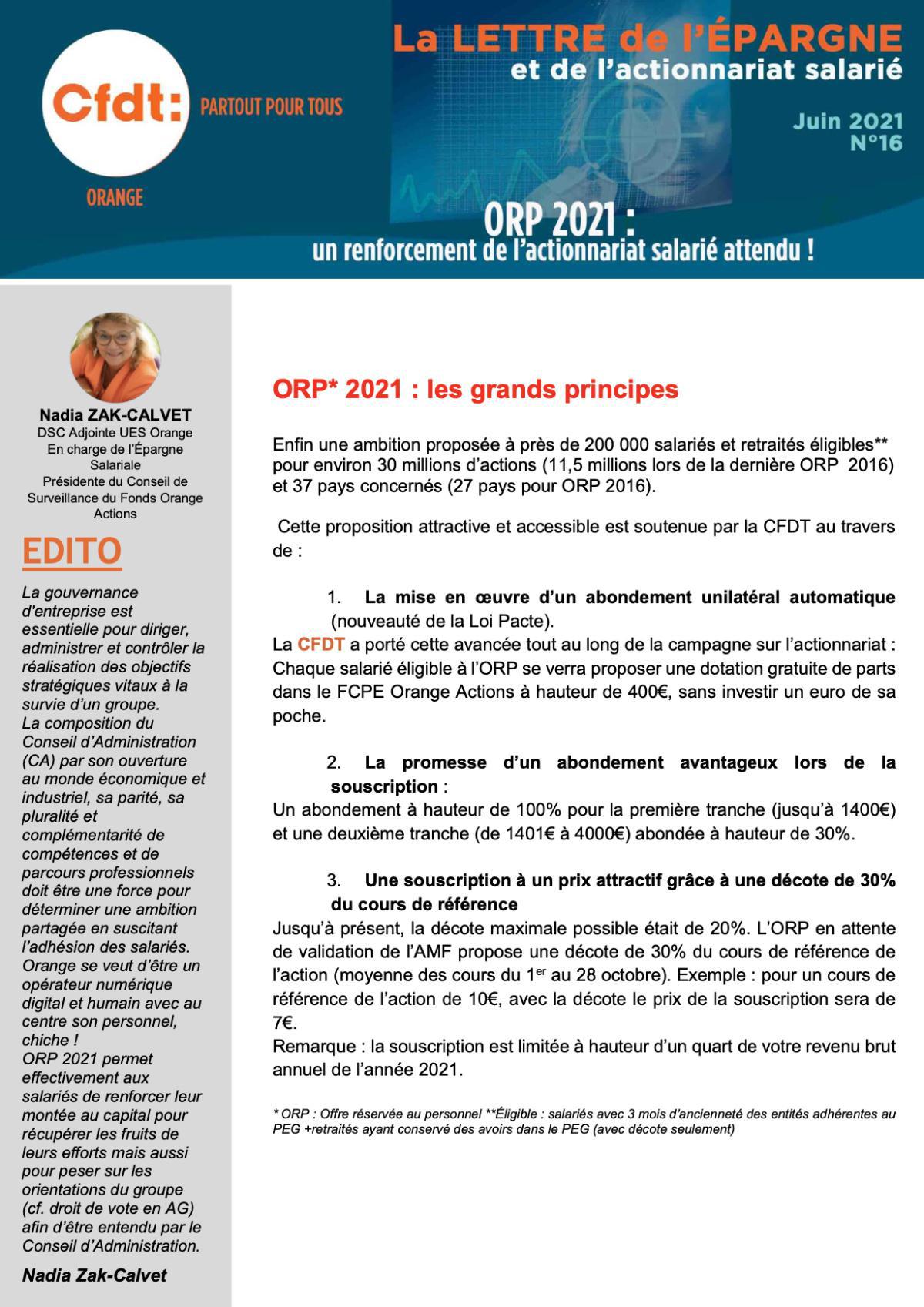 La lettre de l'épargne et de l'actionnariat salarié - N°16