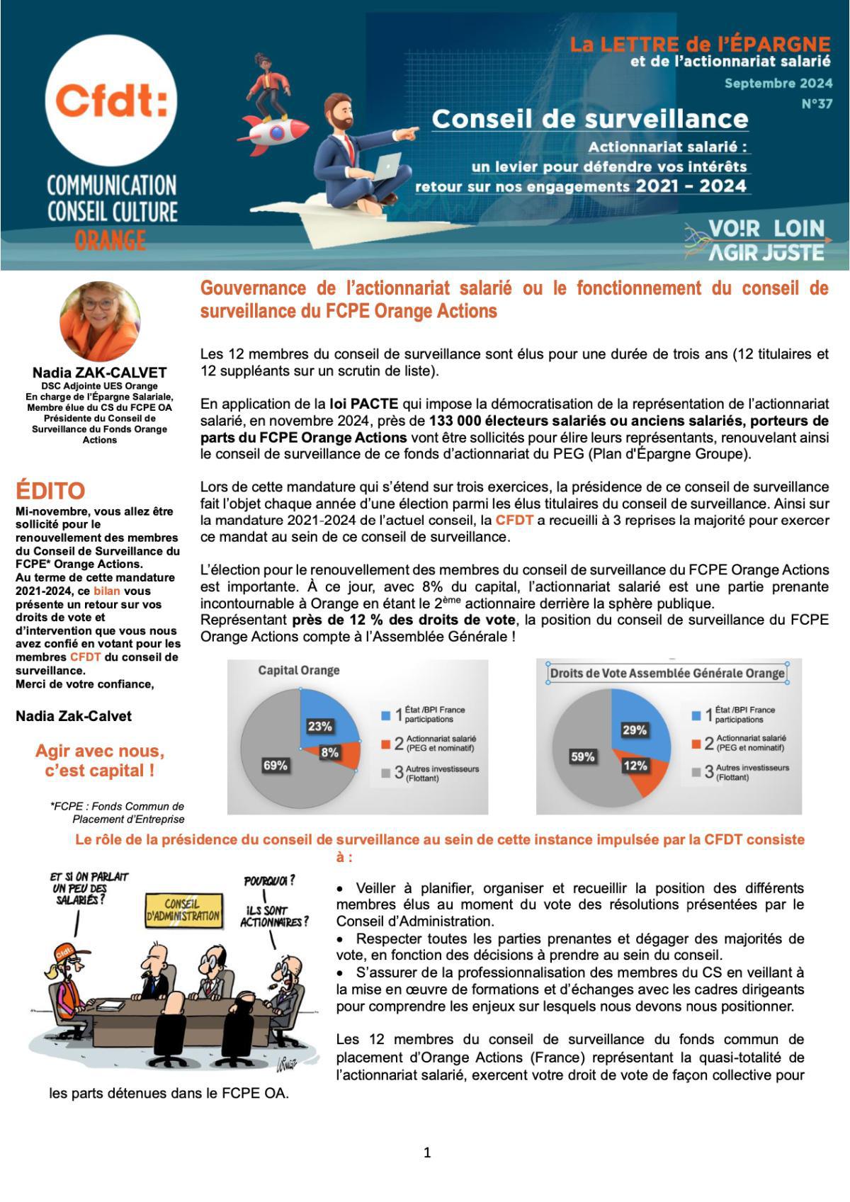 La lettre de l'épargne et de l'actionnariat salarié #N°37 - Septembre 2024