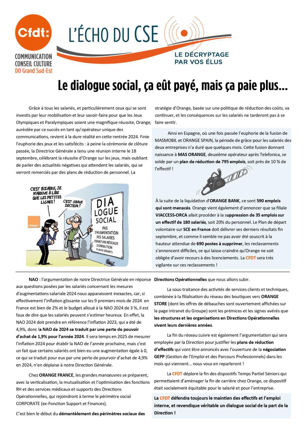 L'ECHO du CSE - Septembre 2024