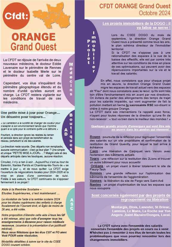 CSEE DO Grand Ouest de septembre 2024