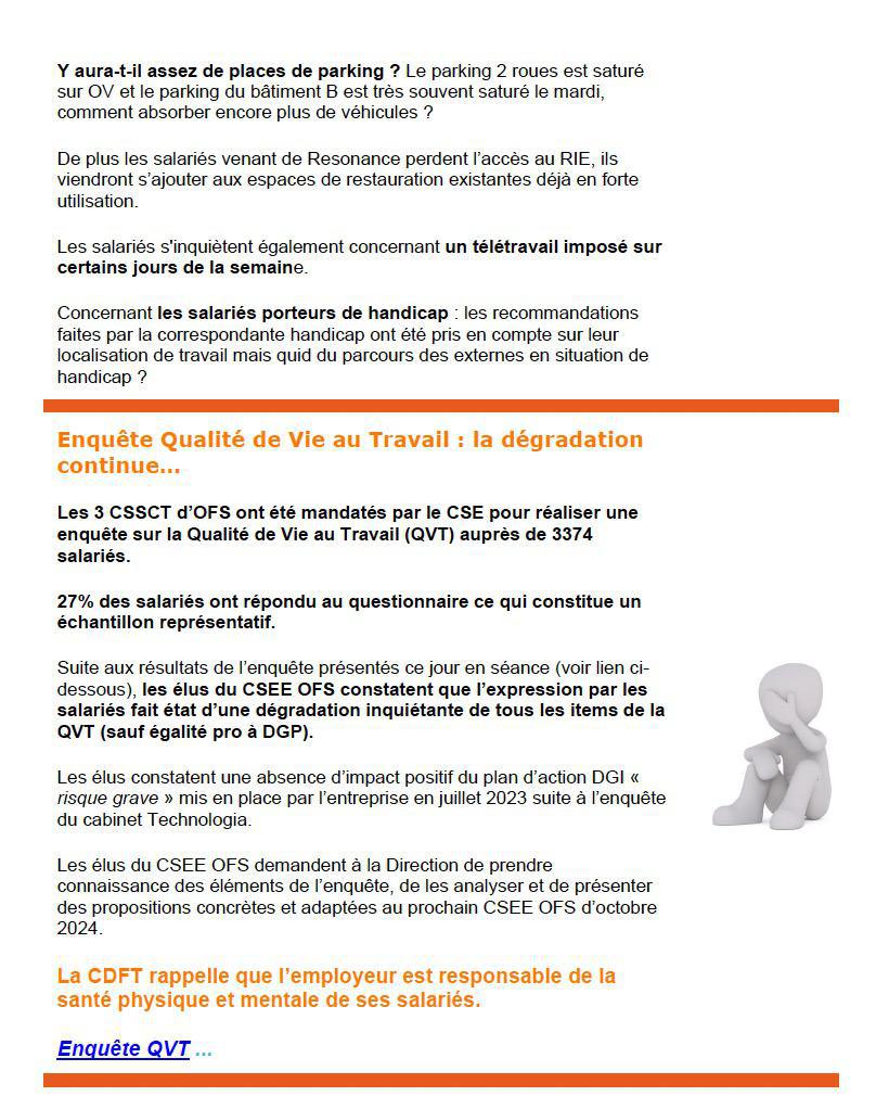 La Voix de la CFDT Orange France Siège - Octobre 2024