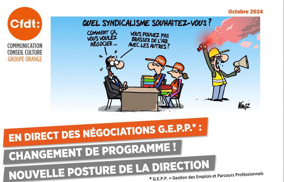 EN DIRECT DES NÉGOCIATIONS G.E.P.P.* : CHANGEMENT DE PROGRAMME ! NOUVELLE POSTURE DE LA DIRECTION