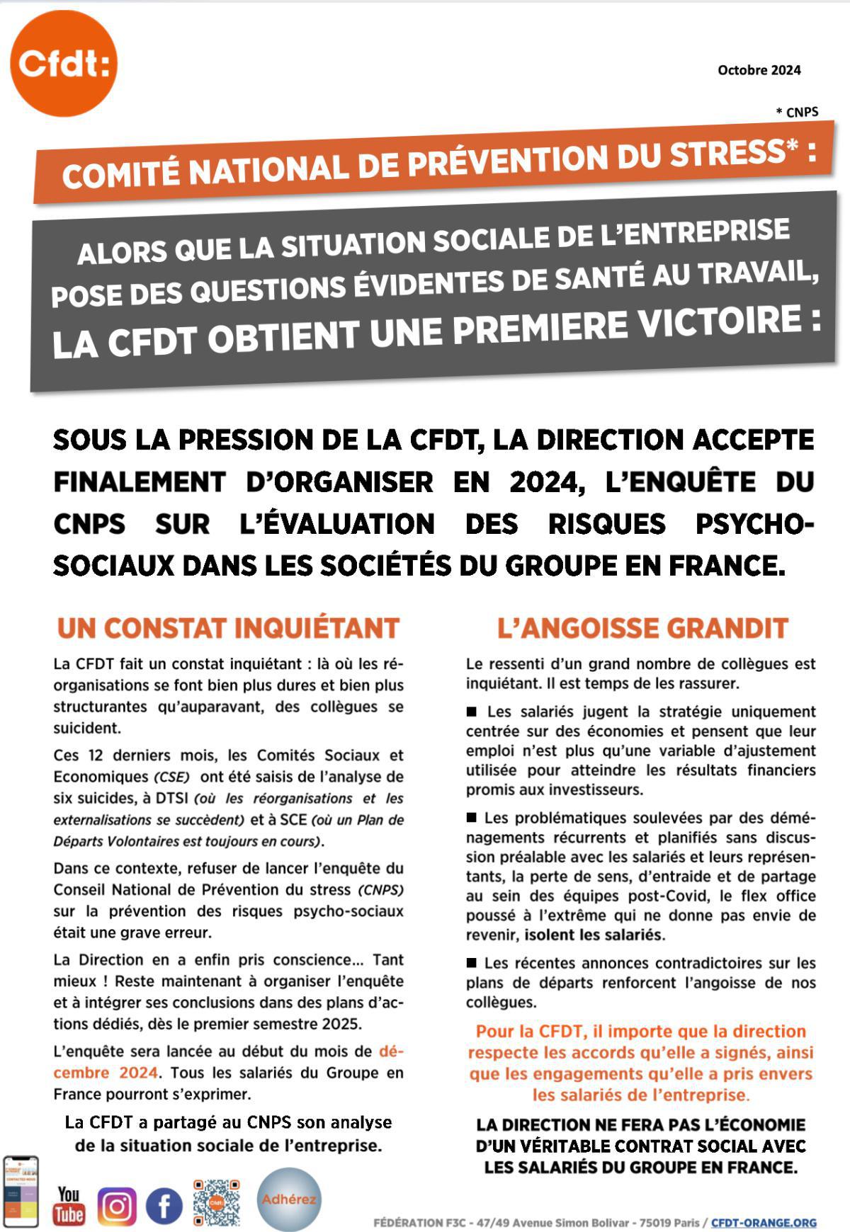 Comité National de Prévention du Stress 