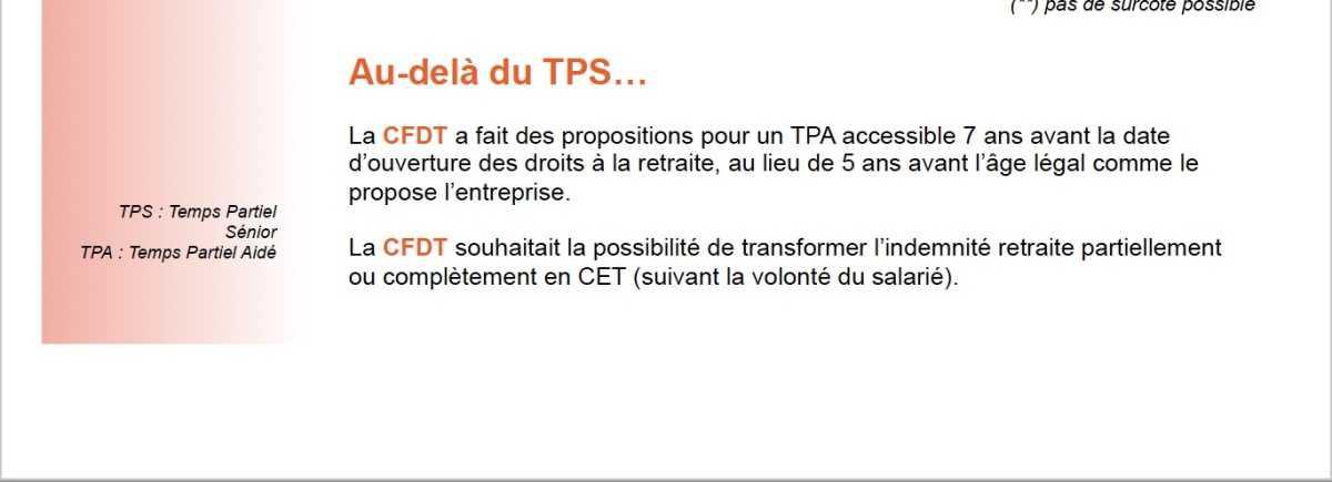 NÉGOCIATIONS TPS – TPA – MOBILITÉ