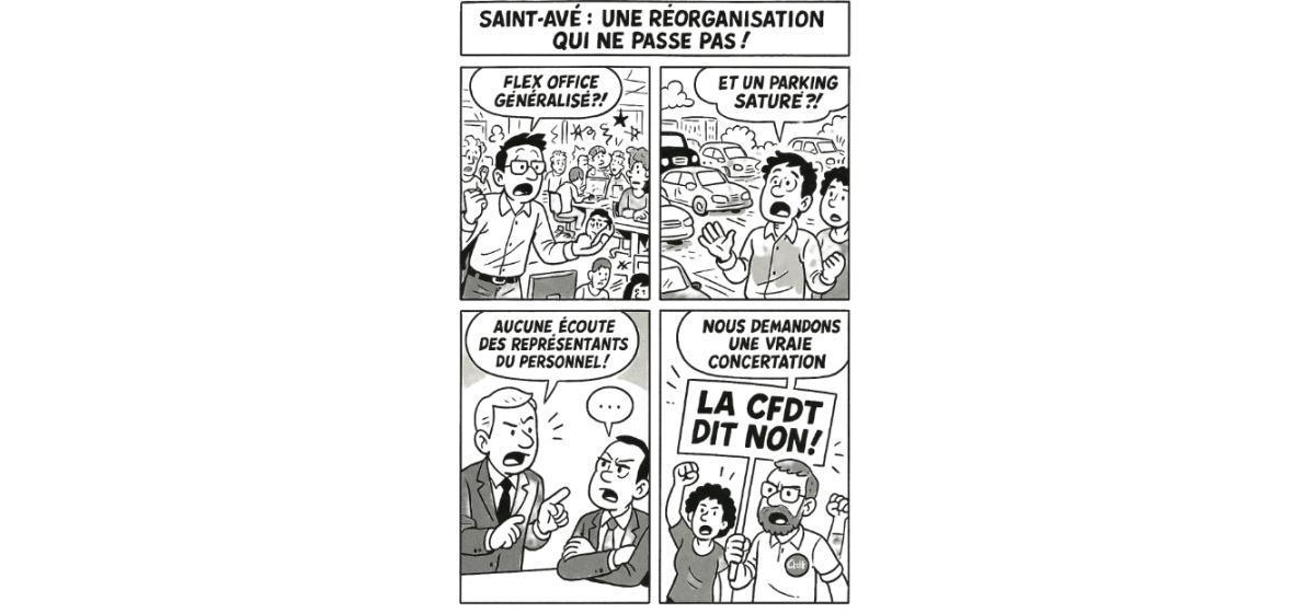 SAINT-AVÉ : UNE RÉORGANISATION QUI NE PASSE PAS ! avril 2025