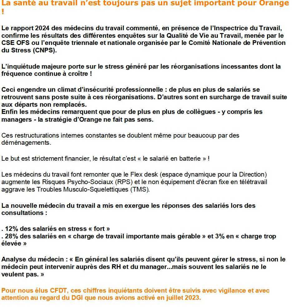 La voix de la CFDT OFS N°10 (mai 2025)