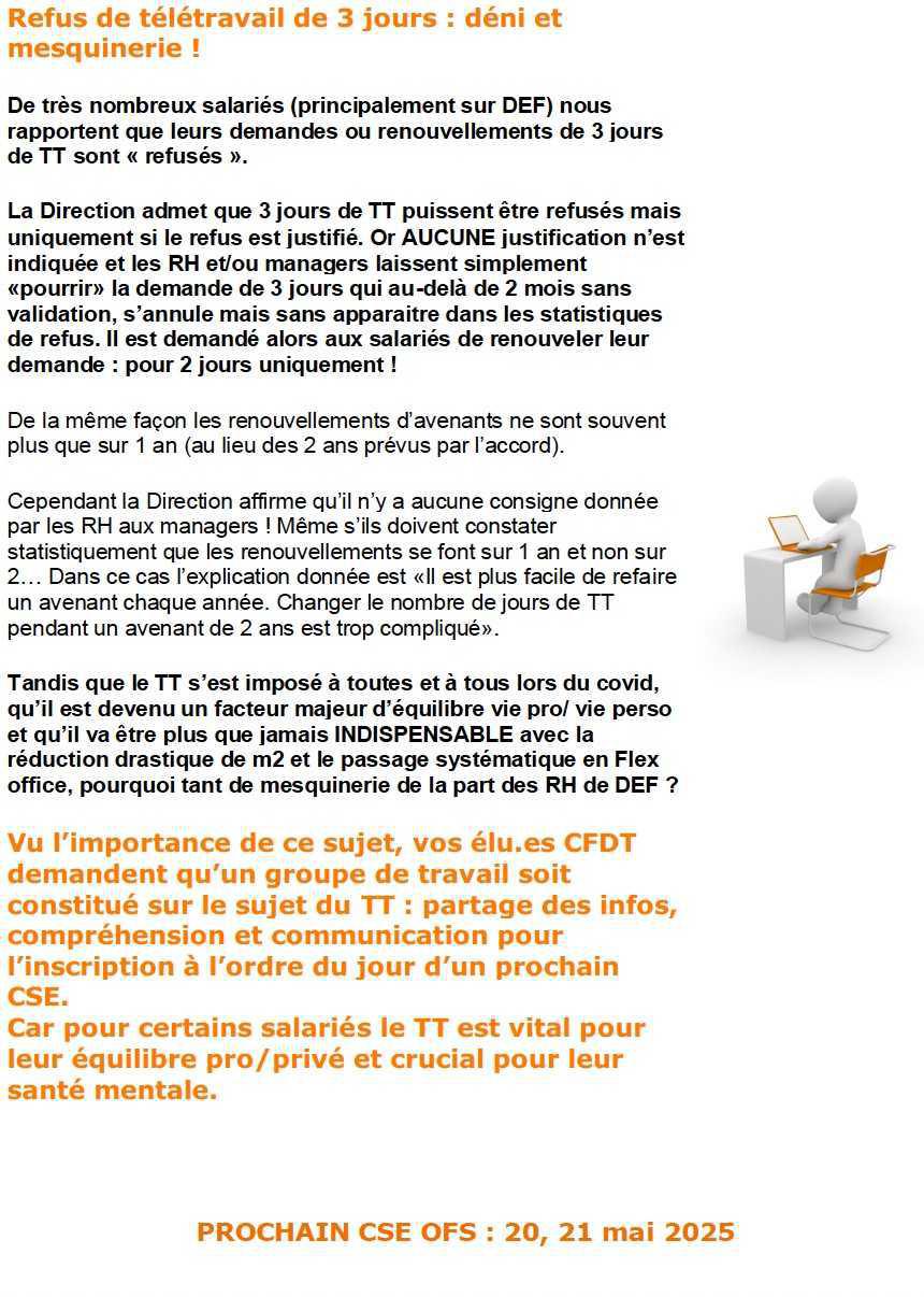La voix de la CFDT OFS N°10 (mai 2025)