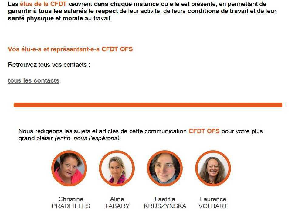La voix de la CFDT OFS N°10 (mai 2025)