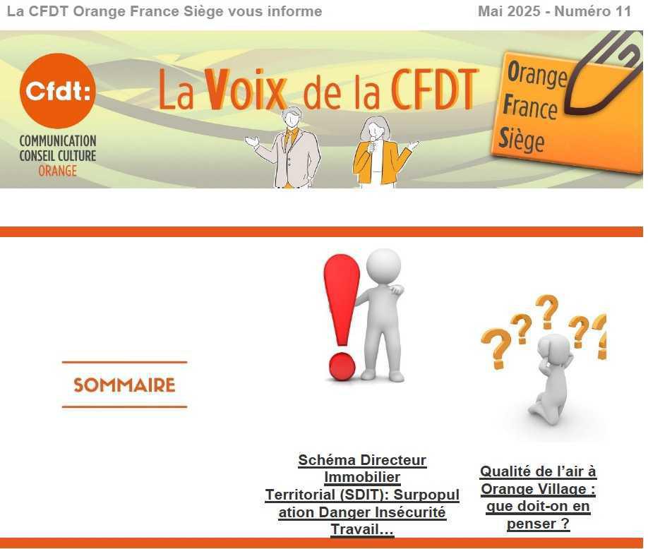 La voix de la CFDT OFS N°11 (mai 2025)