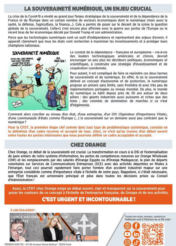 La lettre réflexion et stratégie N°1