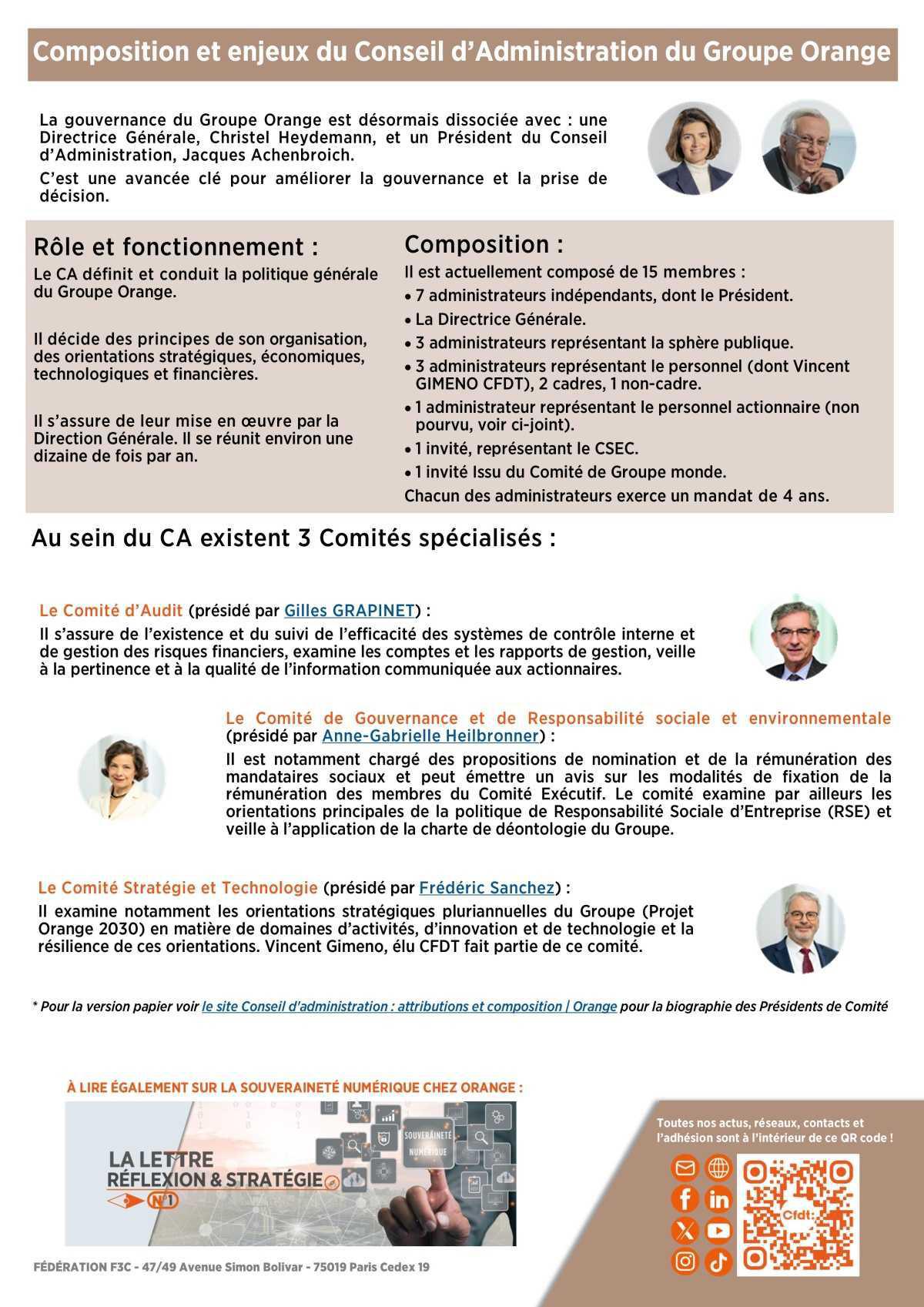 LA LETTRE DU CONSEIL D'ADMINISTRATION N°4 LEAD THE FUTURE ET APRÈS ?
