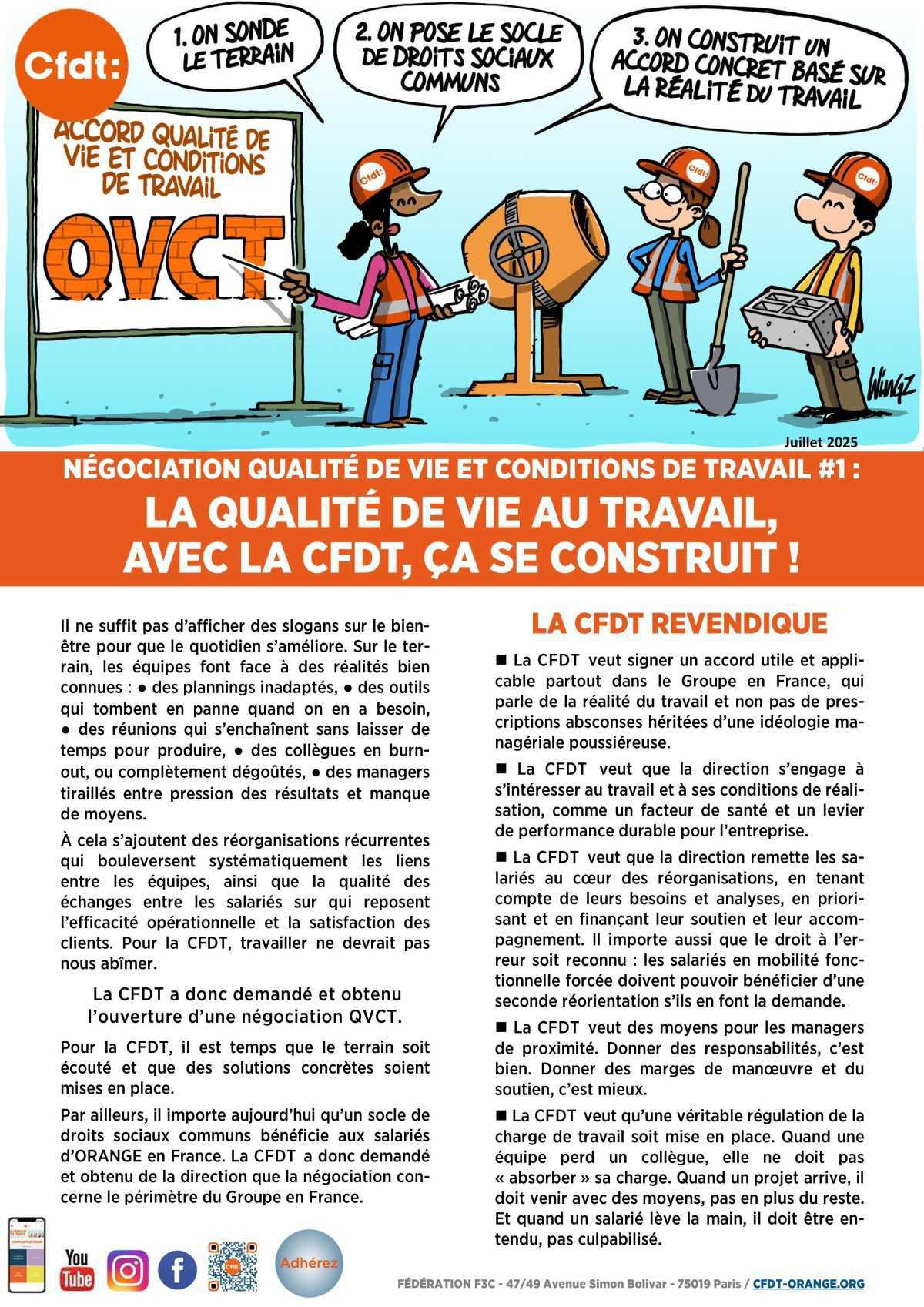 NÉGOCIATION QUALITÉ DE VIE ET CONDITIONS DE TRAVAIL #1